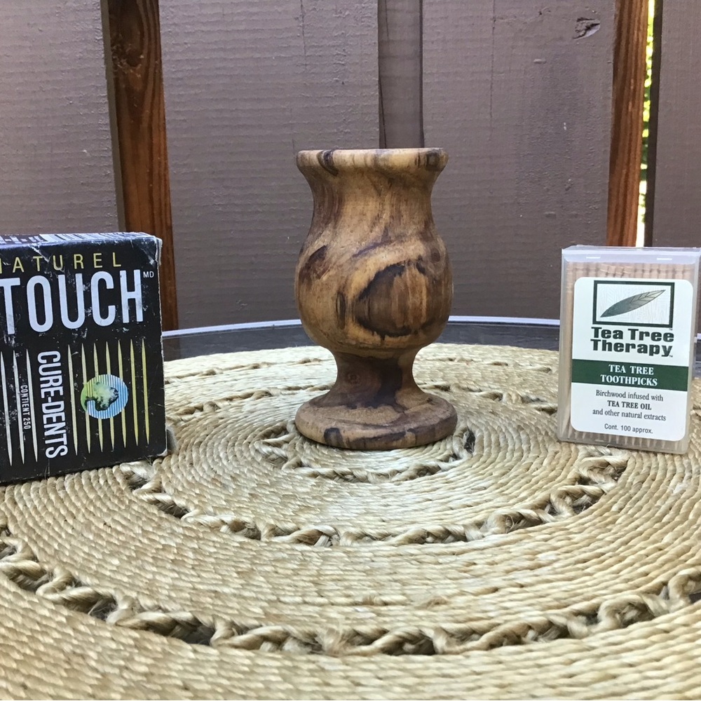 Locally Made Hand Carved Toothpick  Holder & Boxes Toothpicks